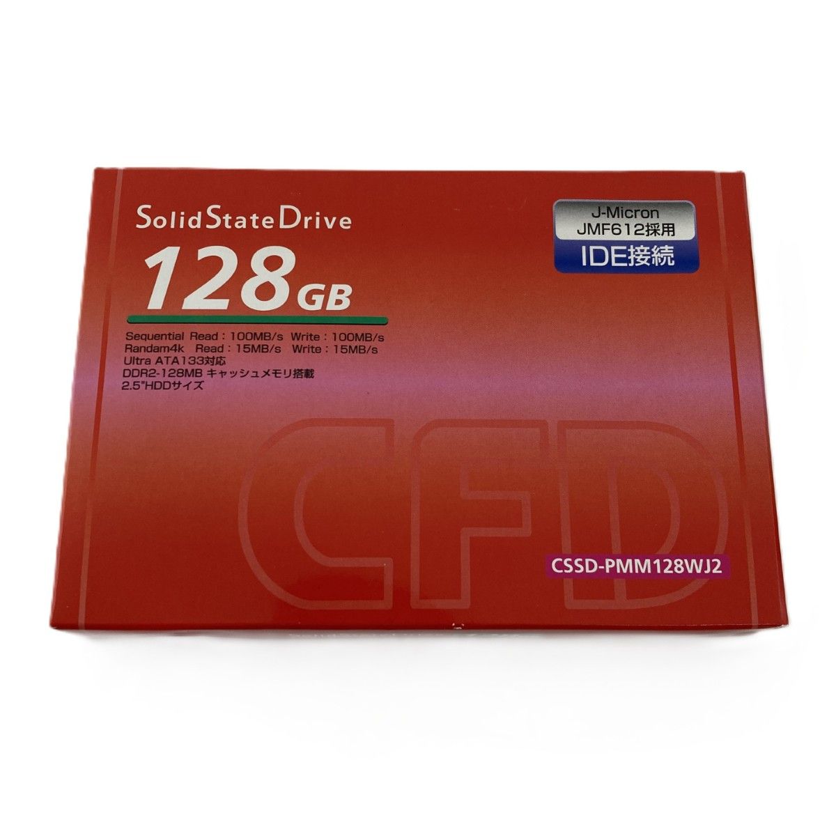 CFD販売 SSD ATA 2.5インチ 128GB CSSD-PMM128WJ2 PCパーツ 内蔵SSD 箱付き 未使用