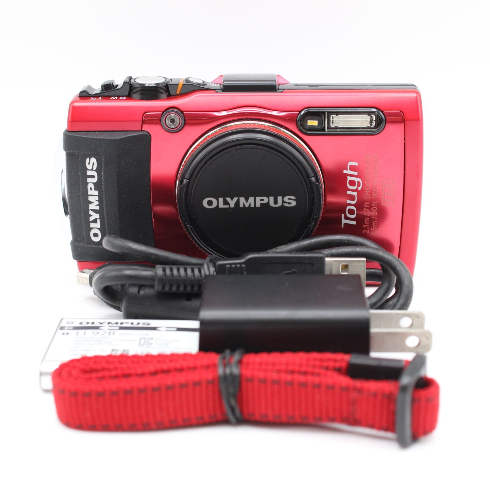 ≪並品≫ OLYMPUS STYLUS TG-4 Tough レッド #20260423-C3735-1 【公式 