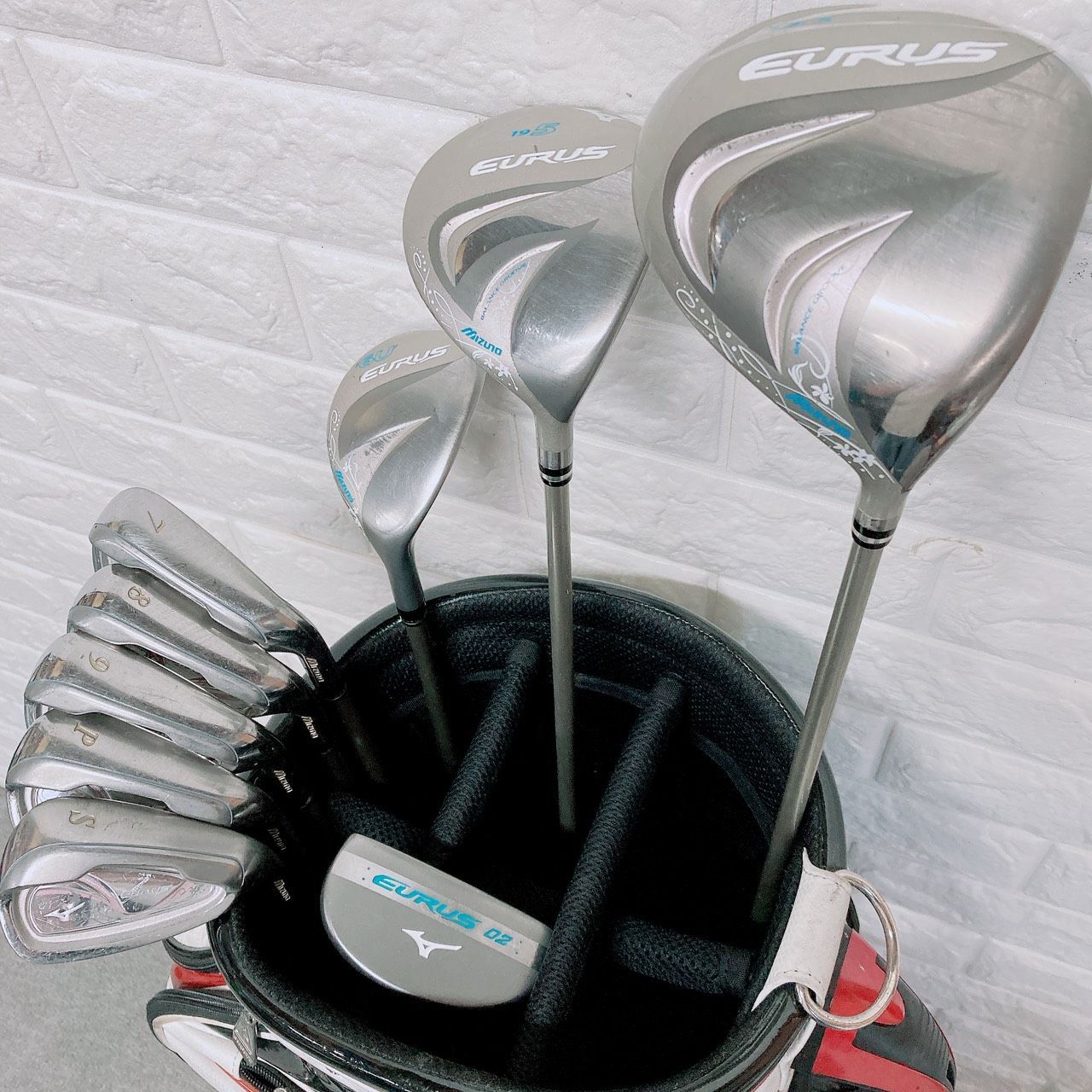 レディース ゴルフクラブセット MIZUNO ミズノ EURUS ユーラス 9本 初心者 軽量 カーボンシャフト フレックスL