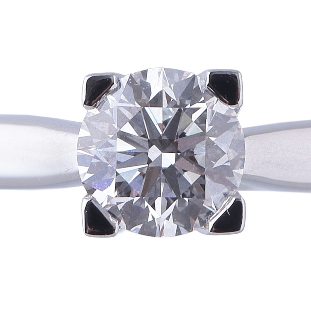 ハリーウィンストン HWロゴ ソリティア リング ダイヤ0.75ct E-VVS1 