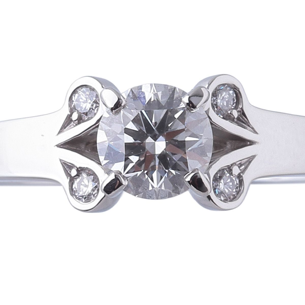 カルティエ バレリーナ ソリテール リング ダイヤ0.35ct H-VVS1-3EX