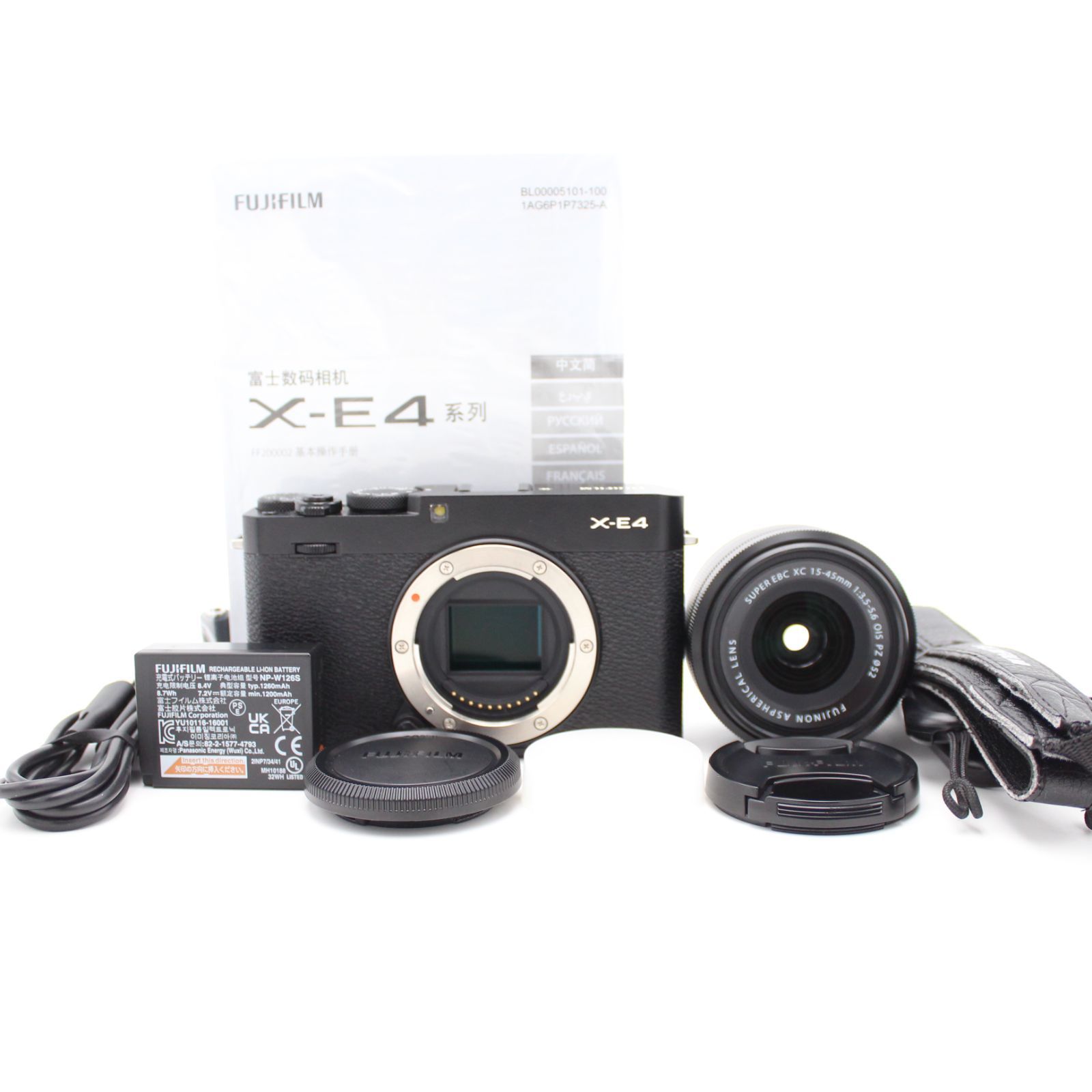 ショット数3198！ FUJIFILM   X-E4 レンズキット ブラック ショット数3198！□美品□ FUJIFILM 富士フイルム ミラーレス一眼