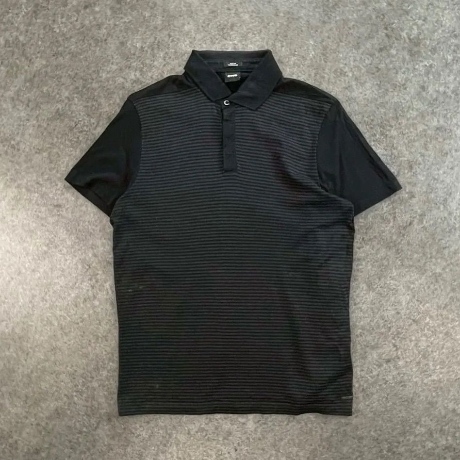 HUGO BOSS Slim Fit MERCERISED ヒューゴボス 半袖 ポロシャツ 比翼