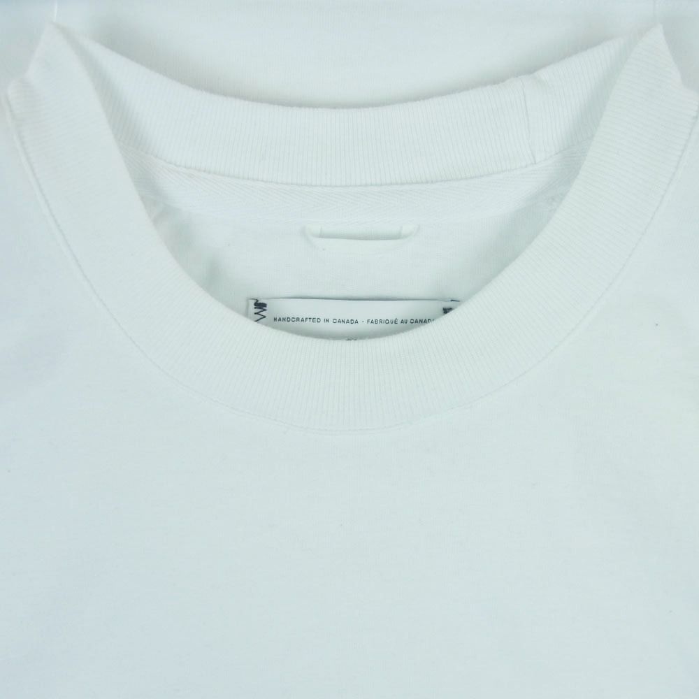 REIGNING CHAMP クルーネックカットソー ホワイト S REIGNING CHAMP レイニングチャンプ クルーネック 長袖 Tシャツ