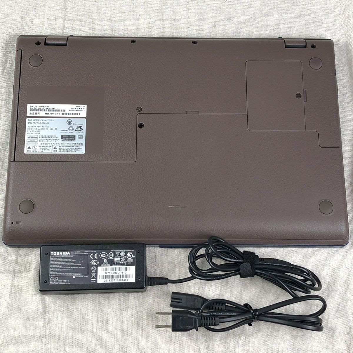 ノートPC ◇ジャンク品◇ノートPC パソコン FUJITSU FMV LIFEBOOK AH77