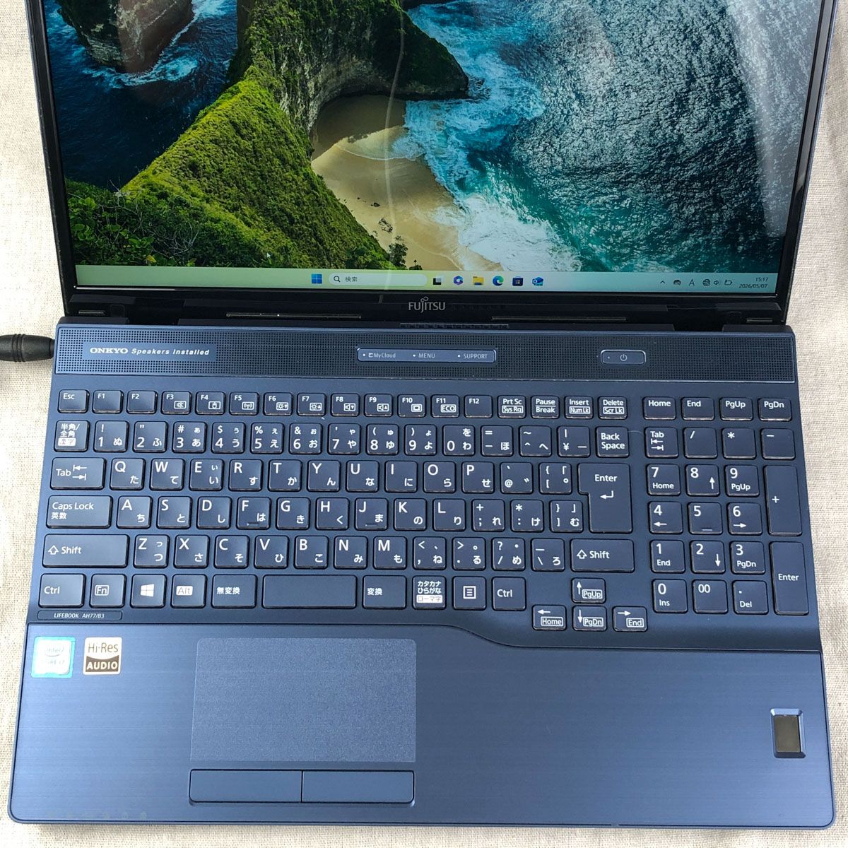 ◆ジャンク品◆ノートPC パソコン FUJITSU FMV LIFEBOOK AH77/B3 FMVA77B3LG【i7-8550U・メモリ8GB・SSD128GB】★充電不可/wb-junk-260974（039631） ノートPC ◇ジャンク品◇ノートPC パソコン FUJITSU FMV LIFEBOOK AH77