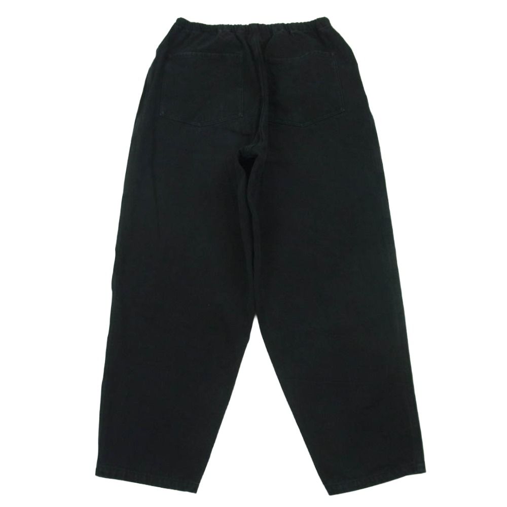 COMOLI コモリ 25SS B01-03009 ブラックドリル テーパード パンツ 日本