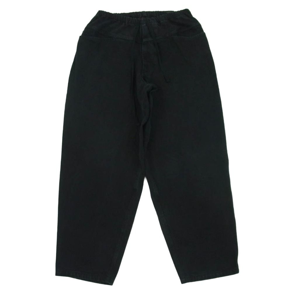 COMOLI コモリ 25SS B01-03009 ブラックドリル テーパード パンツ 日本