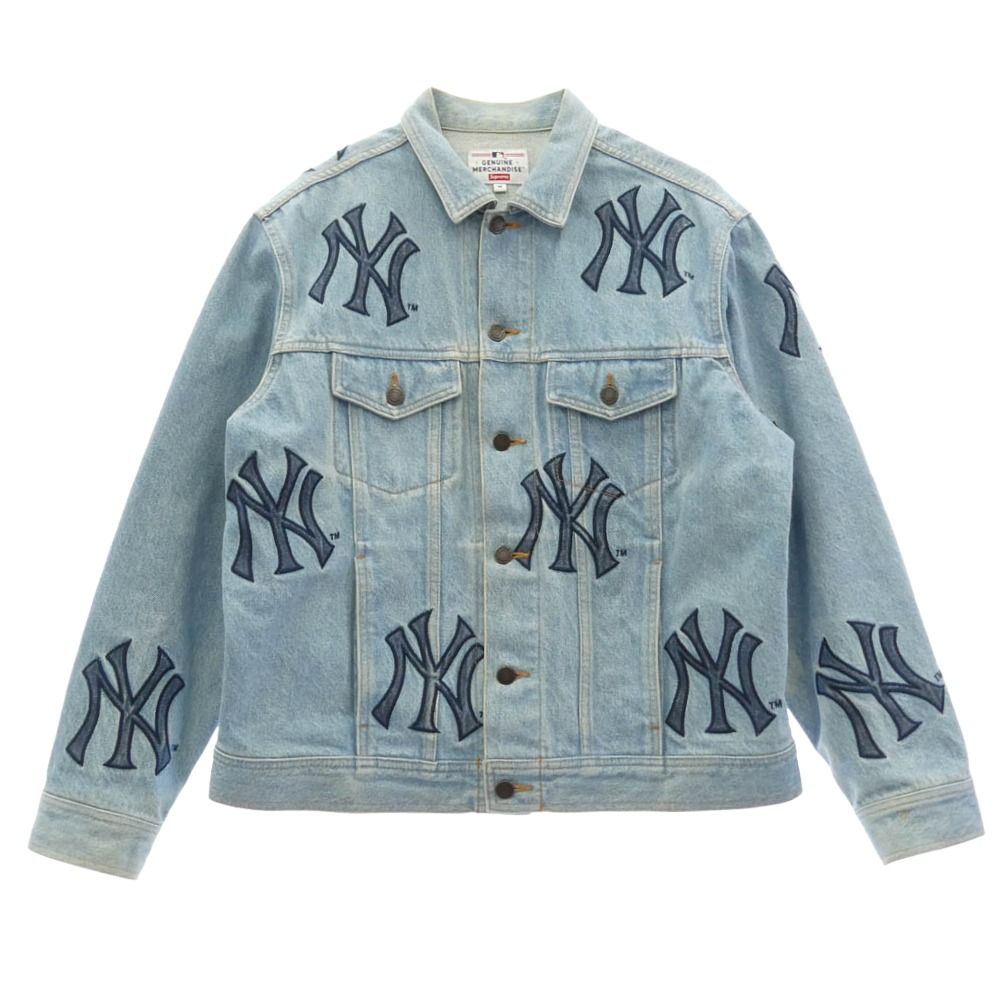 シュプリーム 21AW New York Yankees Track Jacket ヤンキースナイロン