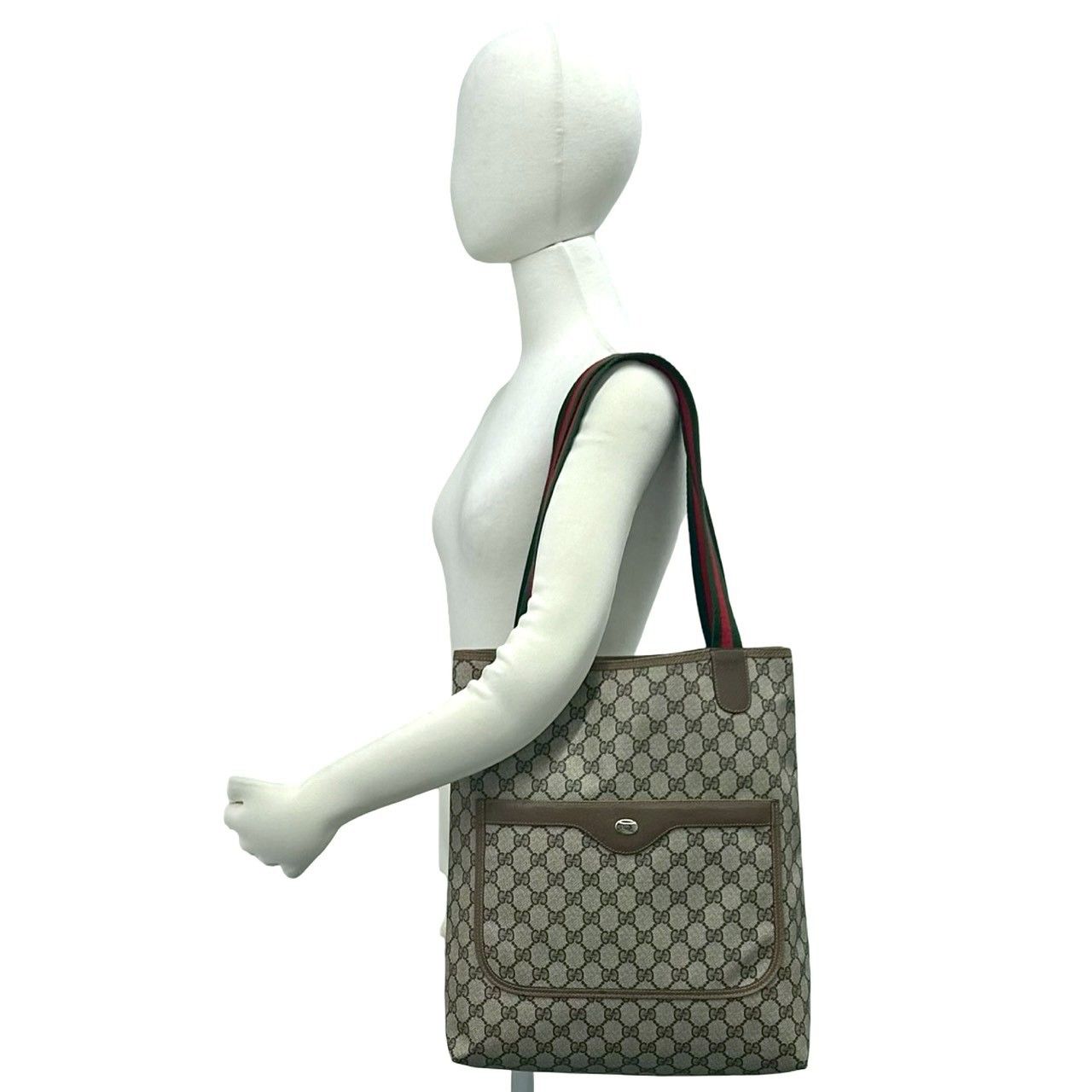 極 美品 GUCCI グッチ オールドグッチ ヴィンテージ シェリーライン GG