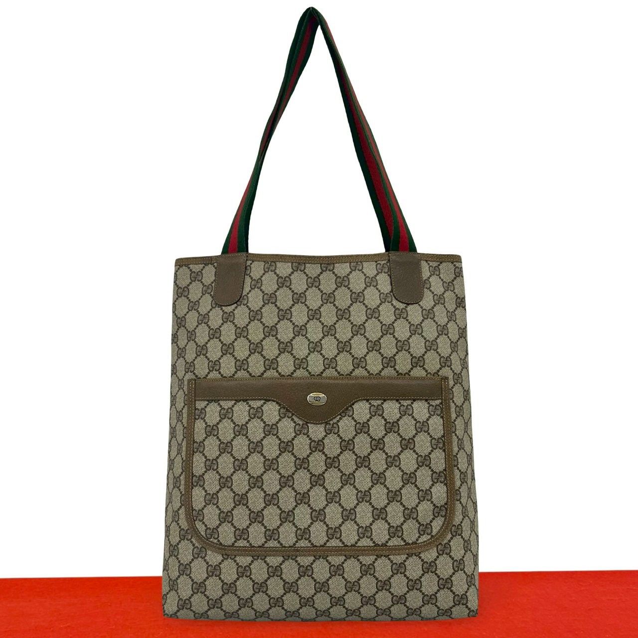 極 美品 GUCCI グッチ オールドグッチ ヴィンテージ シェリーライン GG