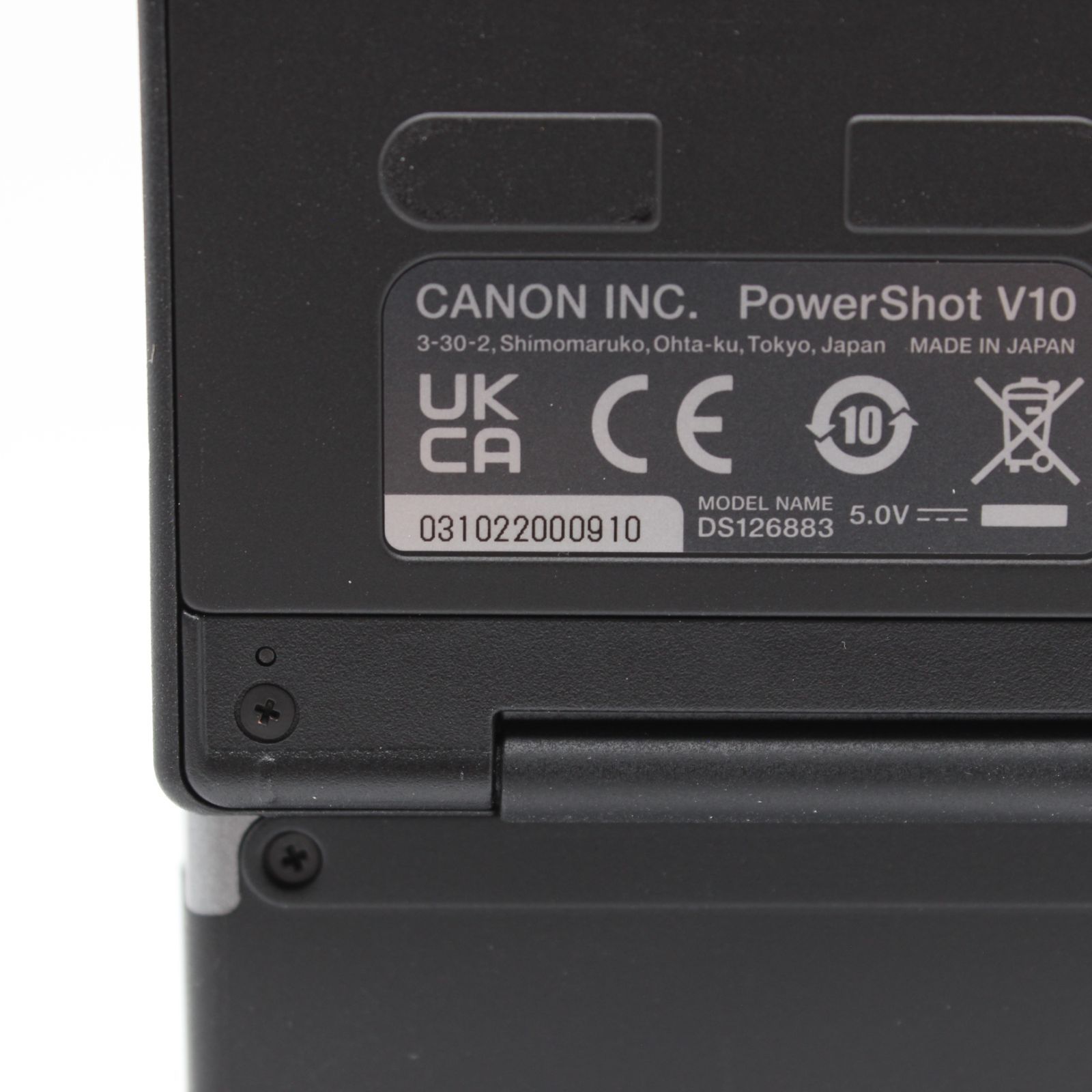 ≪極上品≫ Canon PowerShot V10 ボディ シルバー #20260426-C3766-1