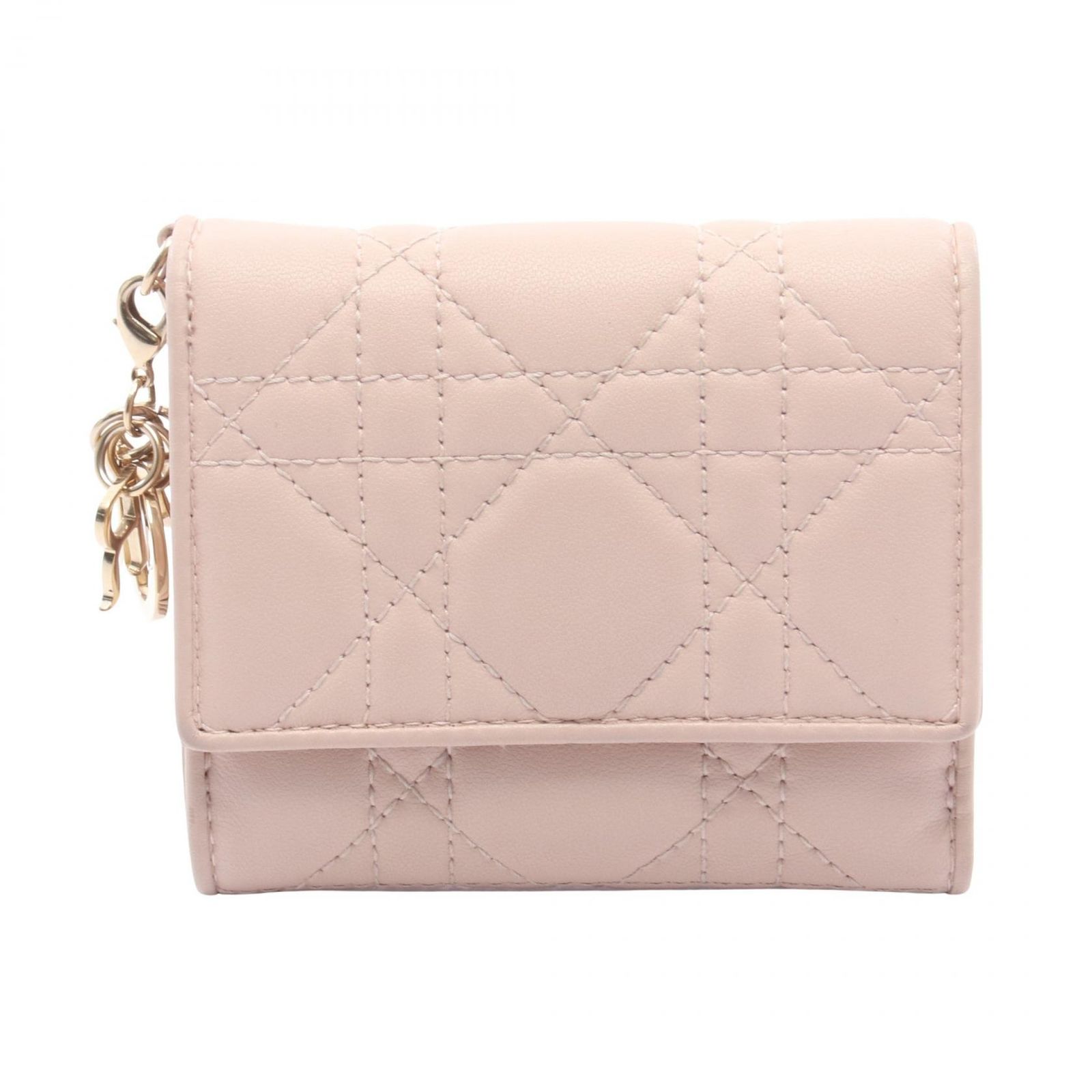 クリスチャンディオール Christian Dior 三つ折り財布 LADY DIOR 
