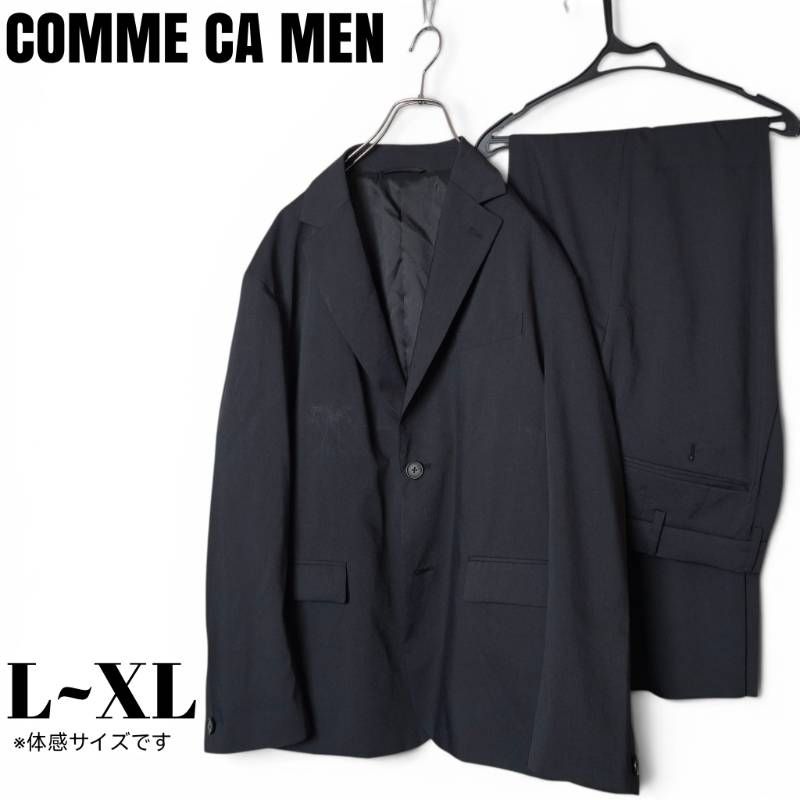 COMME CA MEN コムサメン 中空ポリエステルカルゼ セットアップ