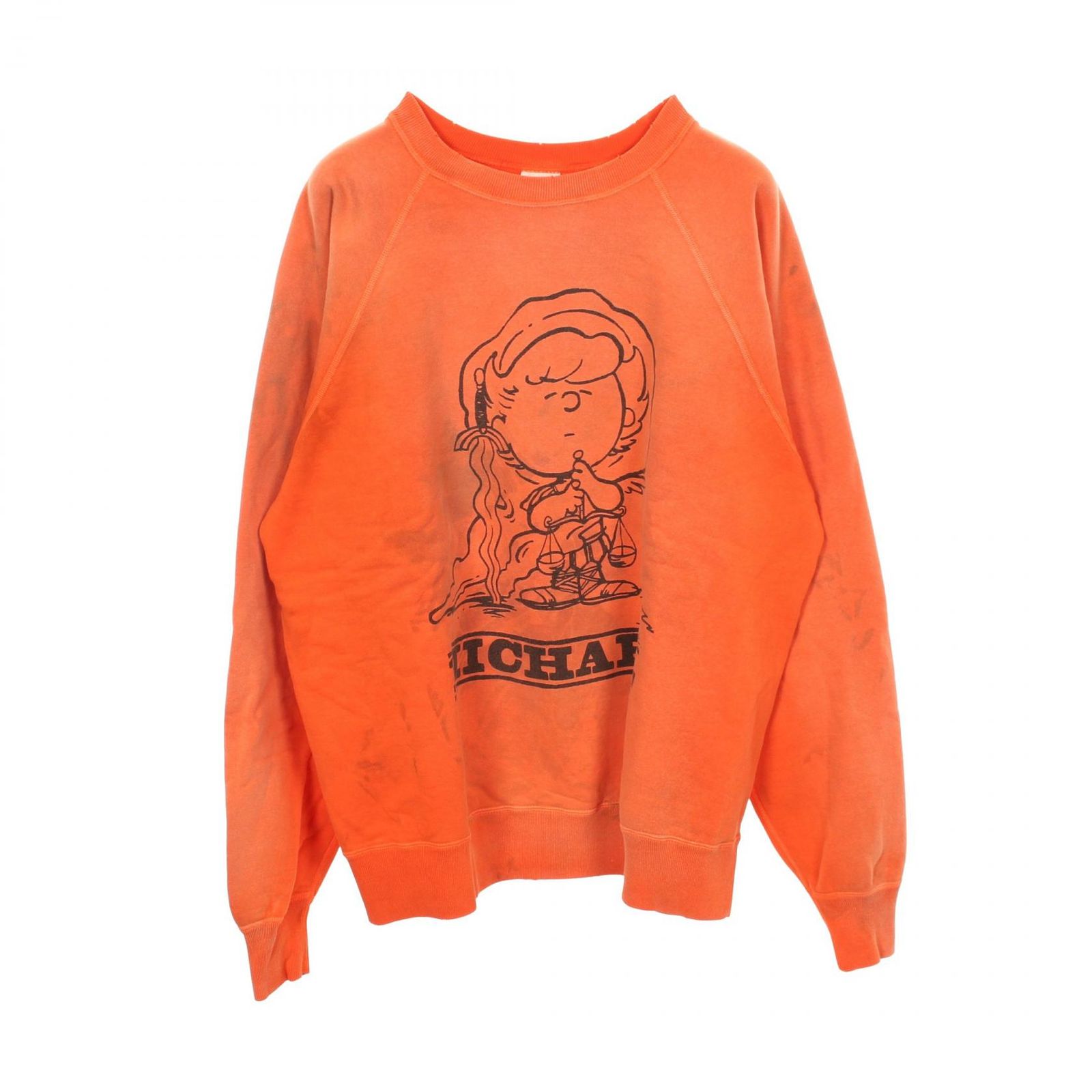セント マイケル SAINT MICHAEL スウェット CRW N SWT クルーネック ヴィンテージ加工 ユーズド加工 コットン スウェット ユニセックス Used A