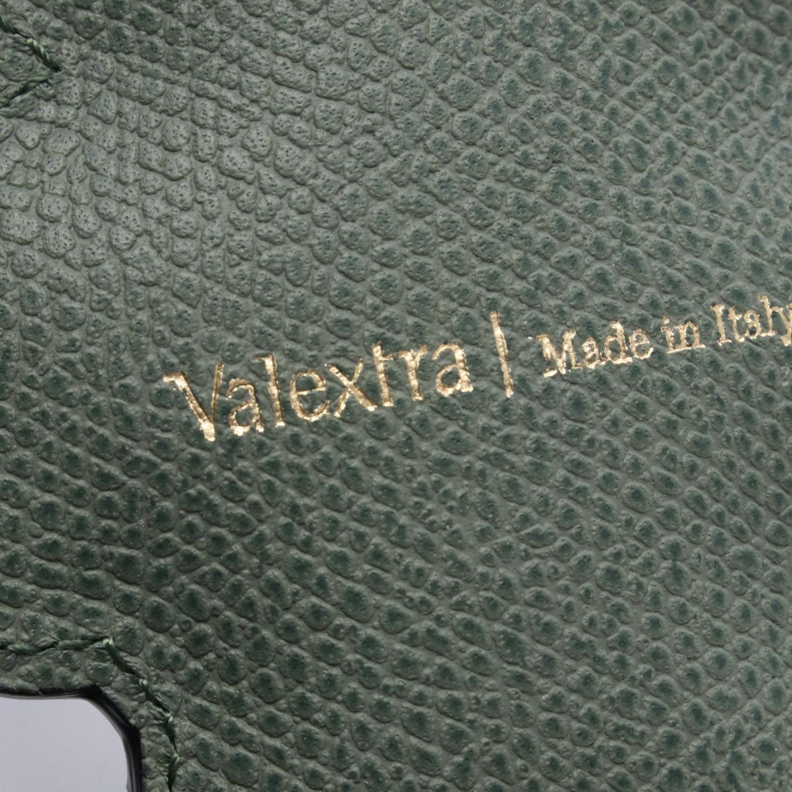 ヴァレクストラ Valextra チャーム ベア グリーン/ブラック レザー ベア バッグチャーム レディース Used A