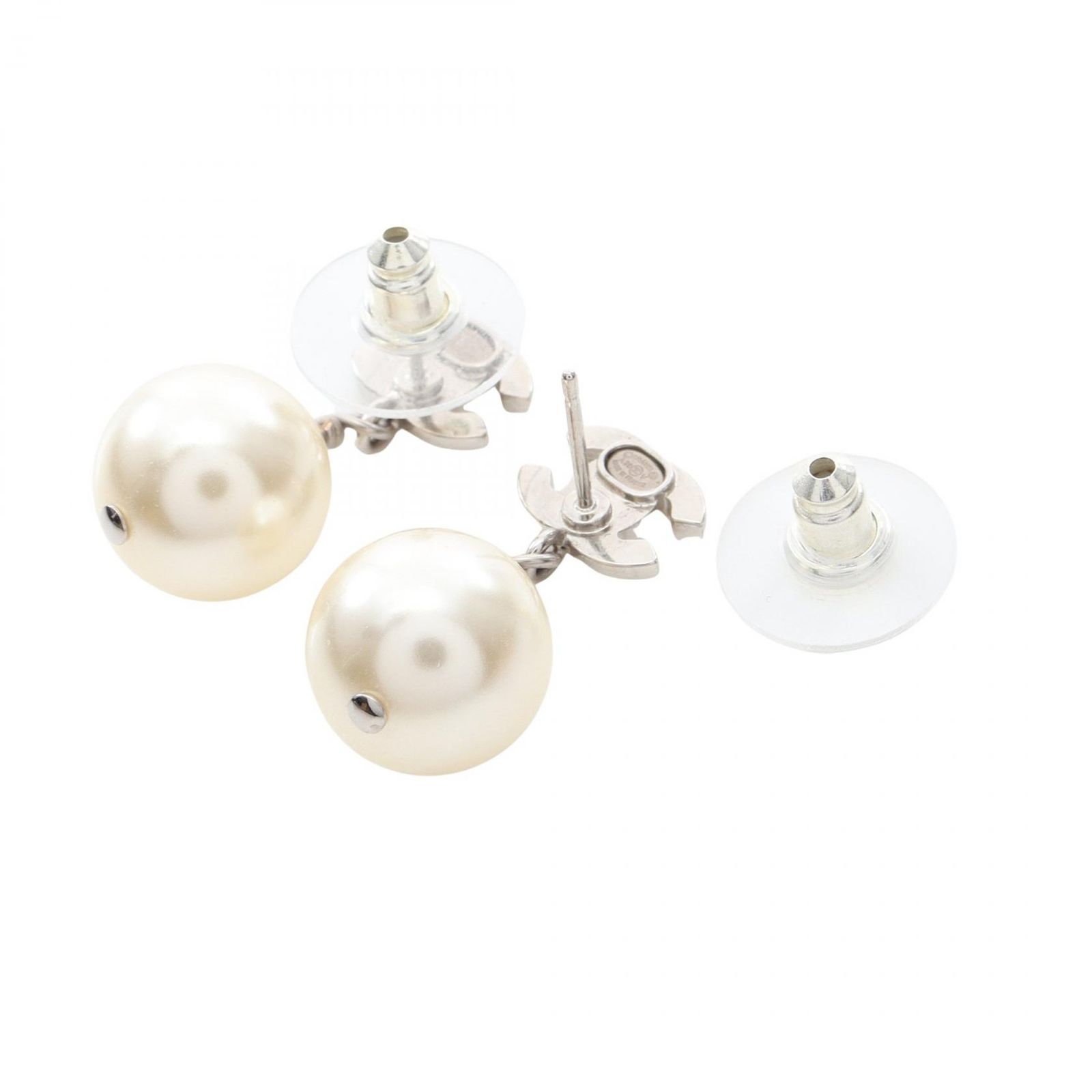 シャネル CHANEL ピアス ココマーク A36138 シルバー ステンレススチール ココマーク フェイクパール ピアス レディース Used A シャネル CHANEL ピアス ココマーク A36138 シルバー ステンレススチール ココマーク フェイクパール ピアス レディース Used A