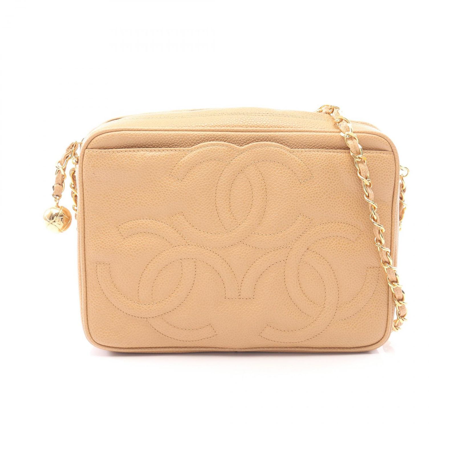 シャネル CHANEL ショルダーバッグ トリプルココマーク ベージュ 