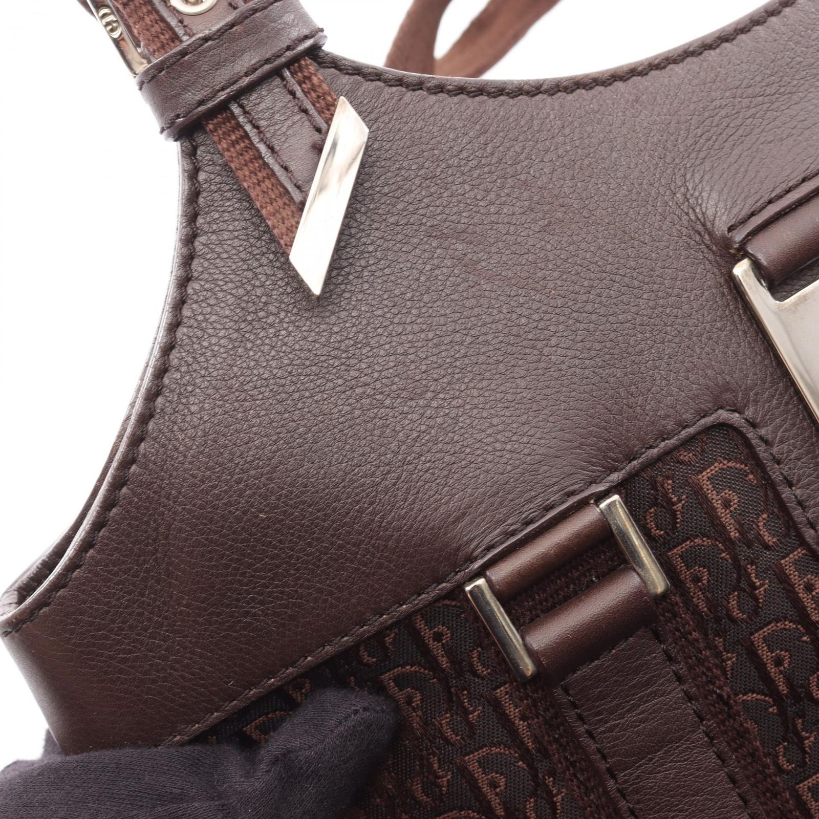 ディオール Dior トートバッグ ストリートシック トロッター ブラウン 