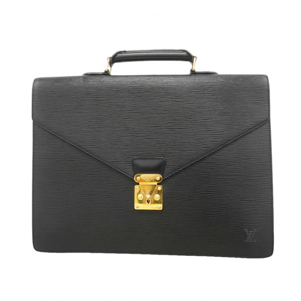 【6eb1545】ルイヴィトン ブリーフケース エピ セルヴィエットアンバサダー M54412 ノワール【中古】メンズ