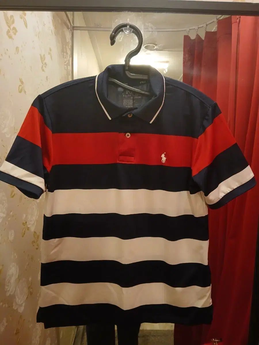 7/54 POLO RALPH LAUREN ストライプ 半袖 カラーTシャツ M 10～12歳用
