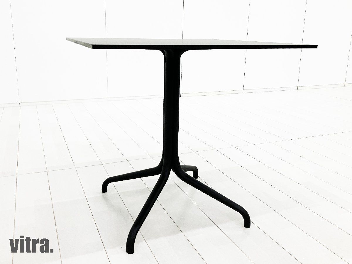 【2022年製】vitra/ヴィトラ■ベルヴィルテーブル スクエア■HPLソリッドコア材 ブラック■アウトドア対応