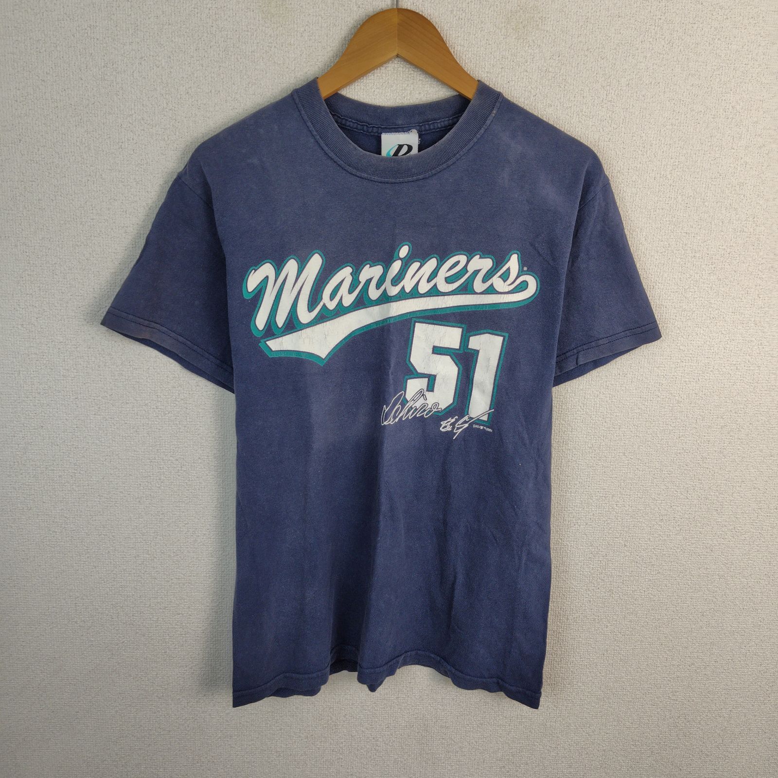 Dynasty ダイナスティ Tシャツ 半袖 シアトルマリナーズ イチロー 背番号51 ネイビー M メンズ 古着 スポーツMIX レトロ 4,250円