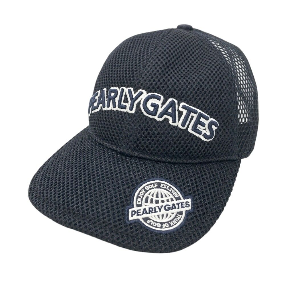 PEARLY GATES パーリーゲイツ メッシュキャップ ロゴ ネイビー系 FR [240101683249] ゴルフウェア ストスト