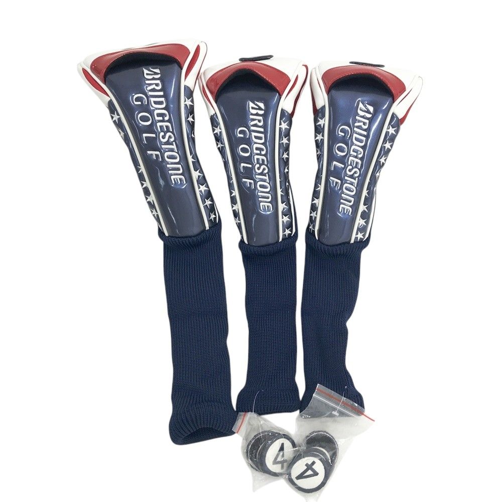 BRIDGESTONE GOLF ブリヂストンゴルフ ヘッドカバー 3点セット ホワイト系 DR/FW [240101687949] ゴルフウェア ストスト