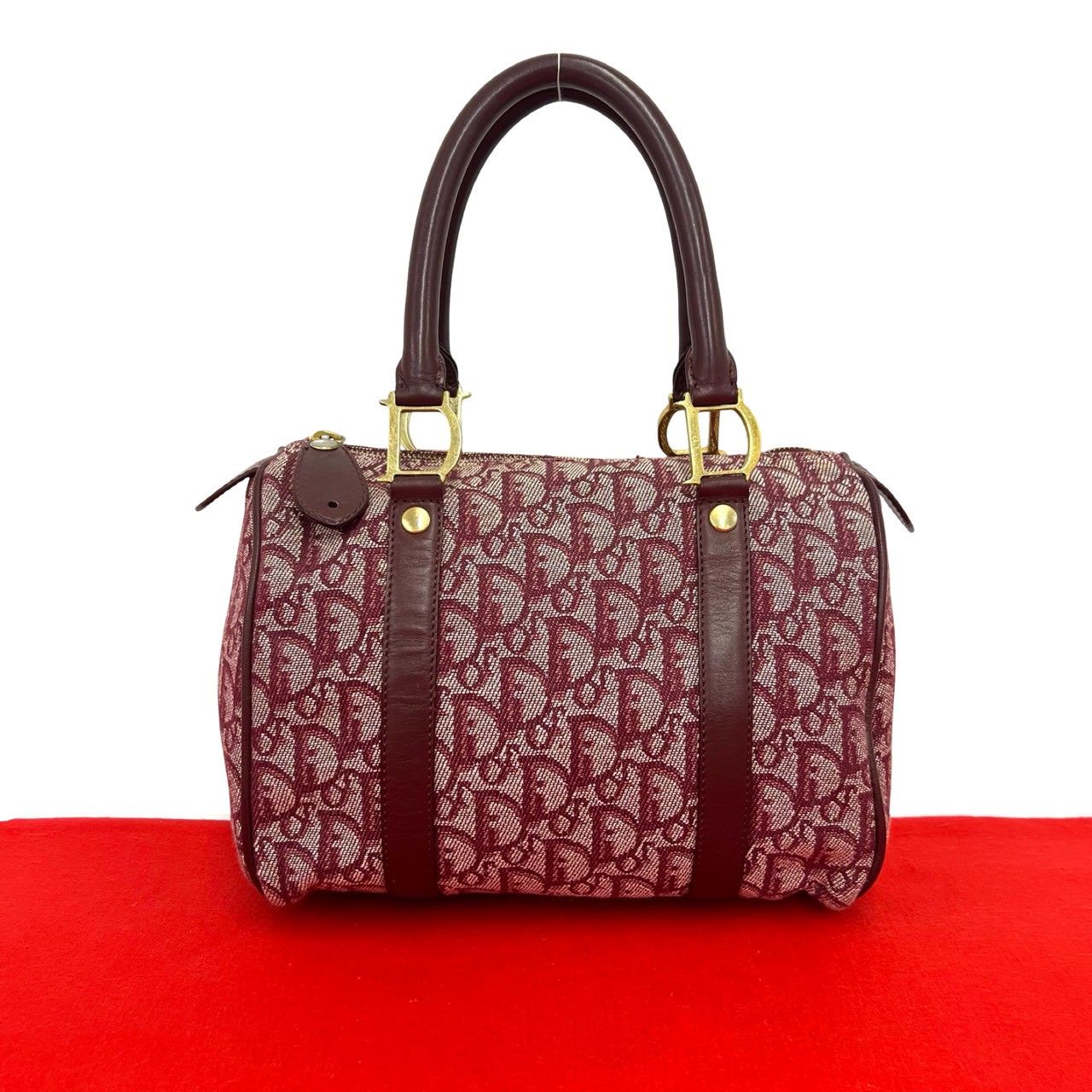 極 美品 Christian Dior ディオール ヴィンテージ トロッター柄