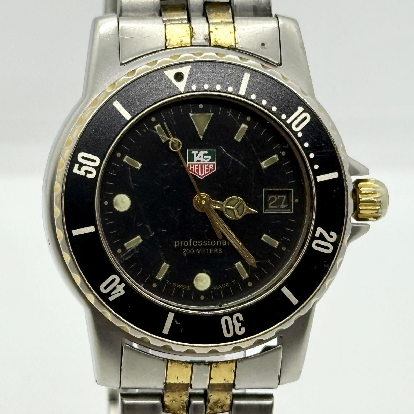 TAG HEUER タグホイヤー プロフェッショナル 200m 925.213G ブラック 