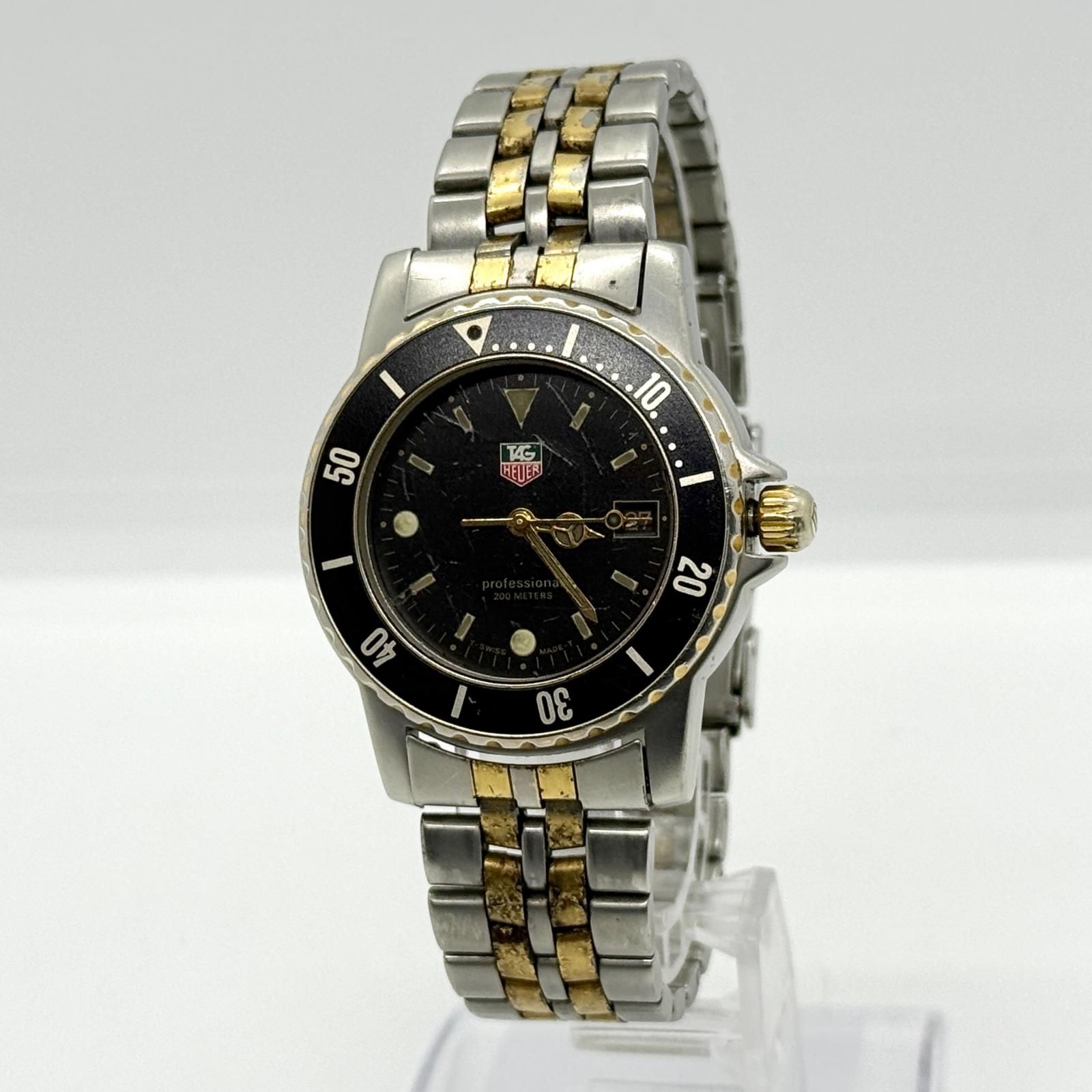 TAG HEUER タグホイヤー プロフェッショナル 200m 925.213G ブラック 
