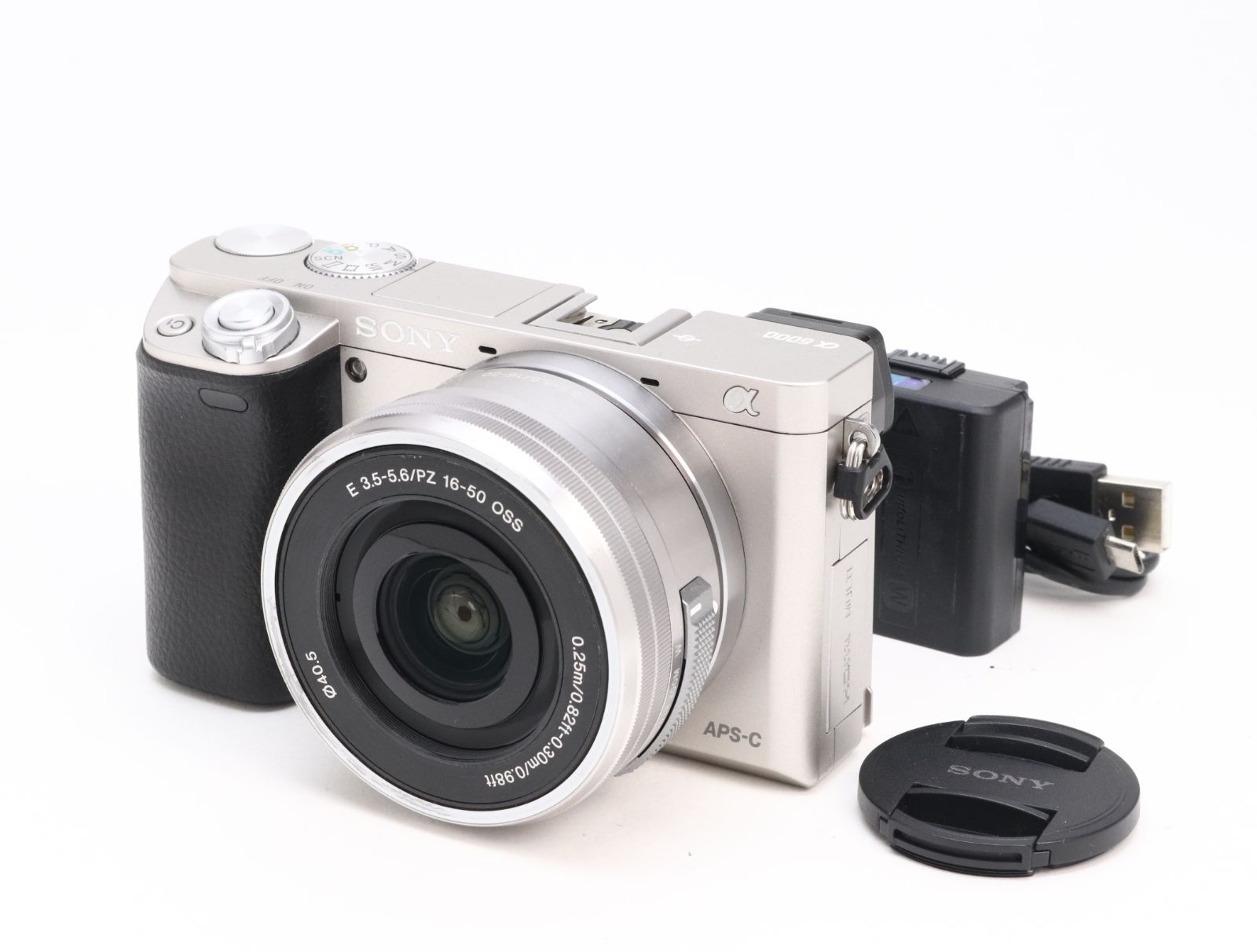 AB+ (良品) SONY ソニー α6000 E PZ 16-50mm F3.5-5.6 OSS レンズ 