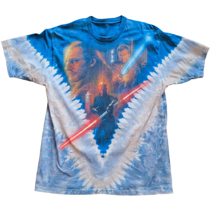 【L相当】STAR WARS スターウォーズ リキッドブルー　Liquid Blue　ダースモール　オビワン　クワイガン　Tシャツ　2610【古着】