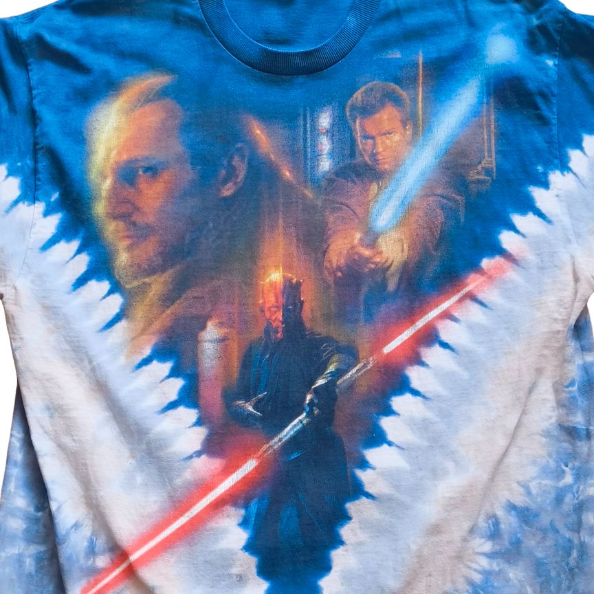 【L相当】STAR WARS スターウォーズ リキッドブルー　Liquid Blue　ダースモール　オビワン　クワイガン　Tシャツ　2610【古着】