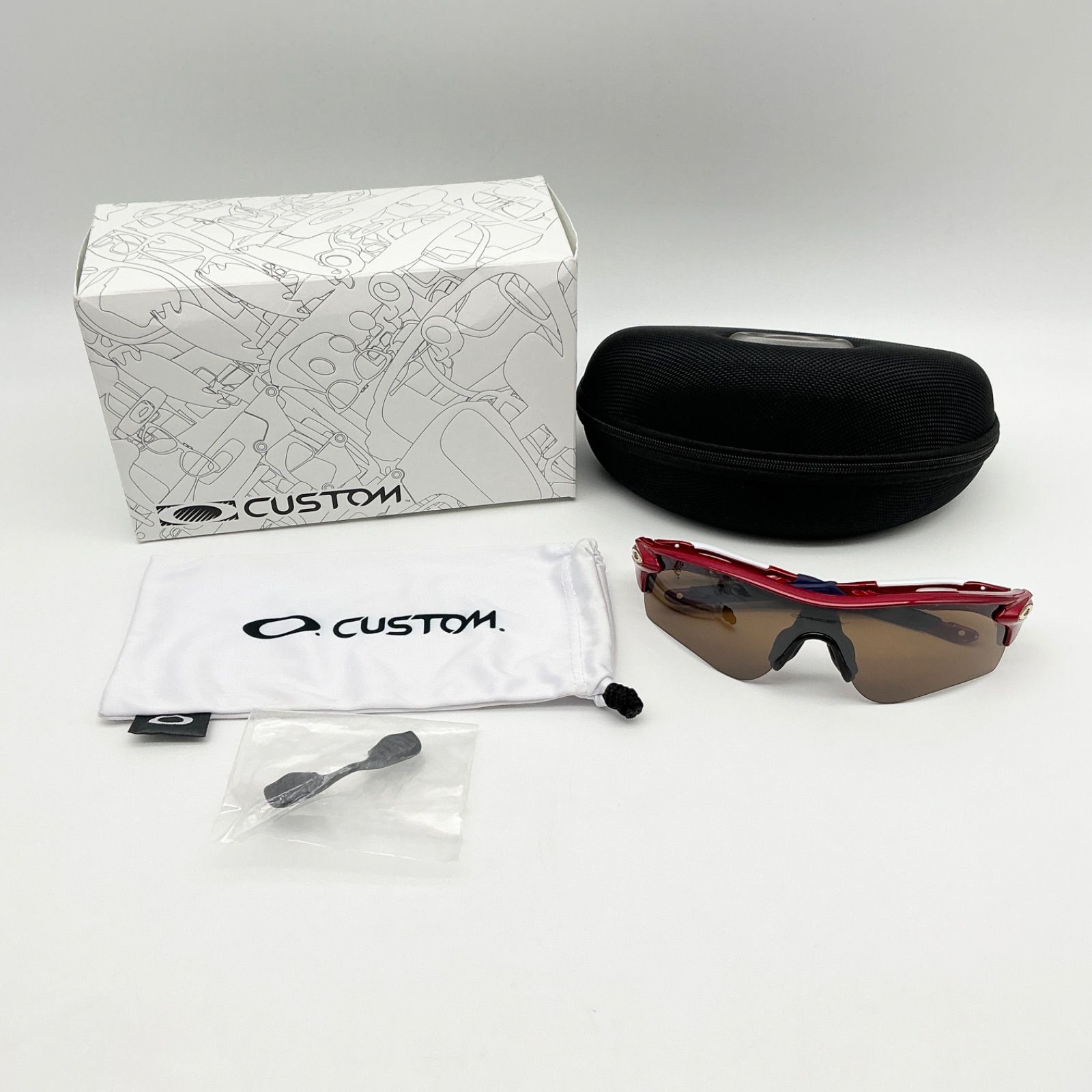 ○OAKLEY オークリー CUSTOM カスタム 野球用サングラス レッド