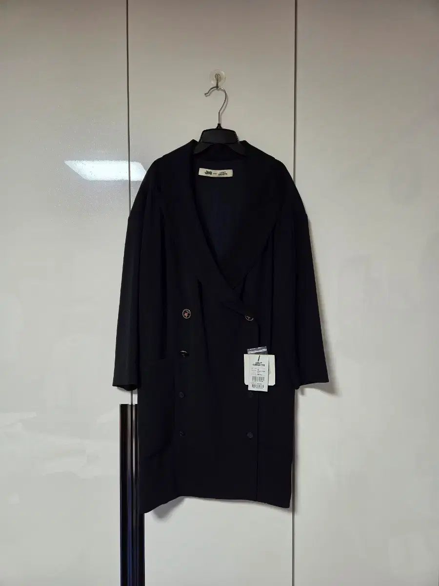 新品/LUCKY CHOUETTE ラッキーシュエトゥ ブラック ダブル コート 38