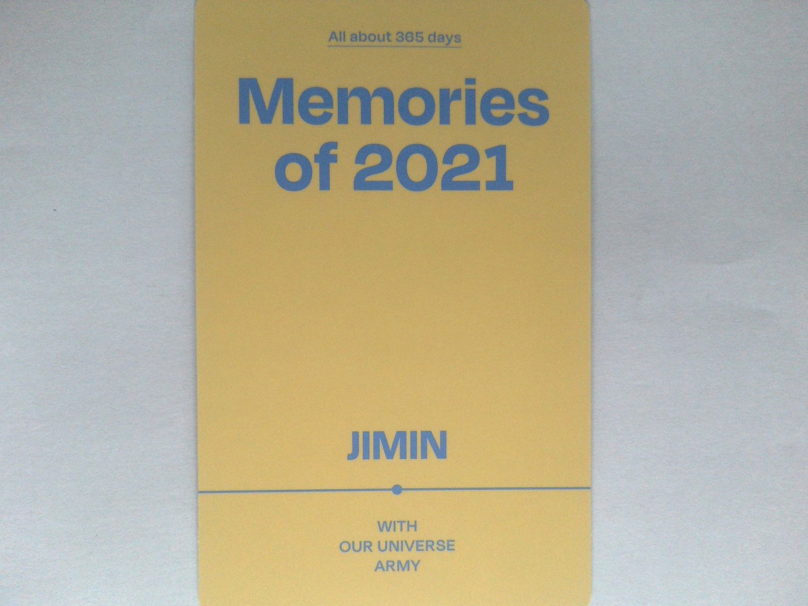 BTS JIMIN トレカ Memories of 2021 Blu-ray ジミン - メルカリ