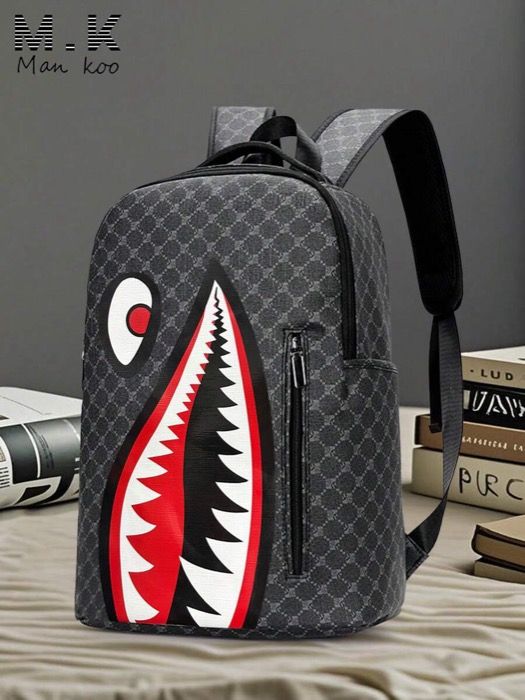 バッグ メンズ バックパック メンズバックパック、レトロフローラルカジュアルトラベルバッグ、PUレザーフリップカバーバックパック、傷つきにくく丈夫、軽量でポータブル、旅行、キャンプ、ハイキング、学校、大学、若者向け 4,394円