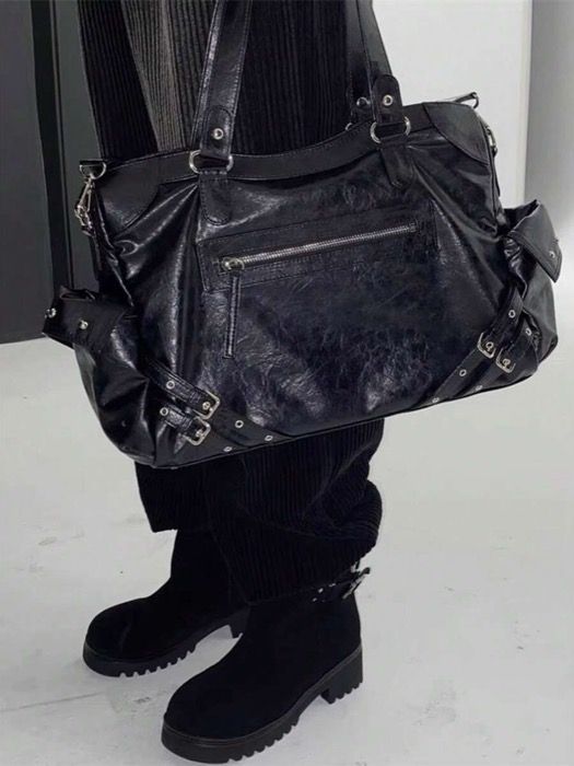 バッグ レディース トートバッグ ヴィンテージファッション 大容量ショルダートートバッグ、ソフトレザー ブラック レトロ ビッグバッグ、カジュアルバッグ、ヴィンテージモーターサイクルバッグ、多用途ショルダークロスボ バッグ レディース トートバッグ ヴィンテージファッション 大容量ショルダートートバッグ、ソフトレザー ブラック レトロ ビッグバッグ、カジュアルバッグ、ヴィンテージモーターサイクルバッグ、多用途ショルダークロスボ