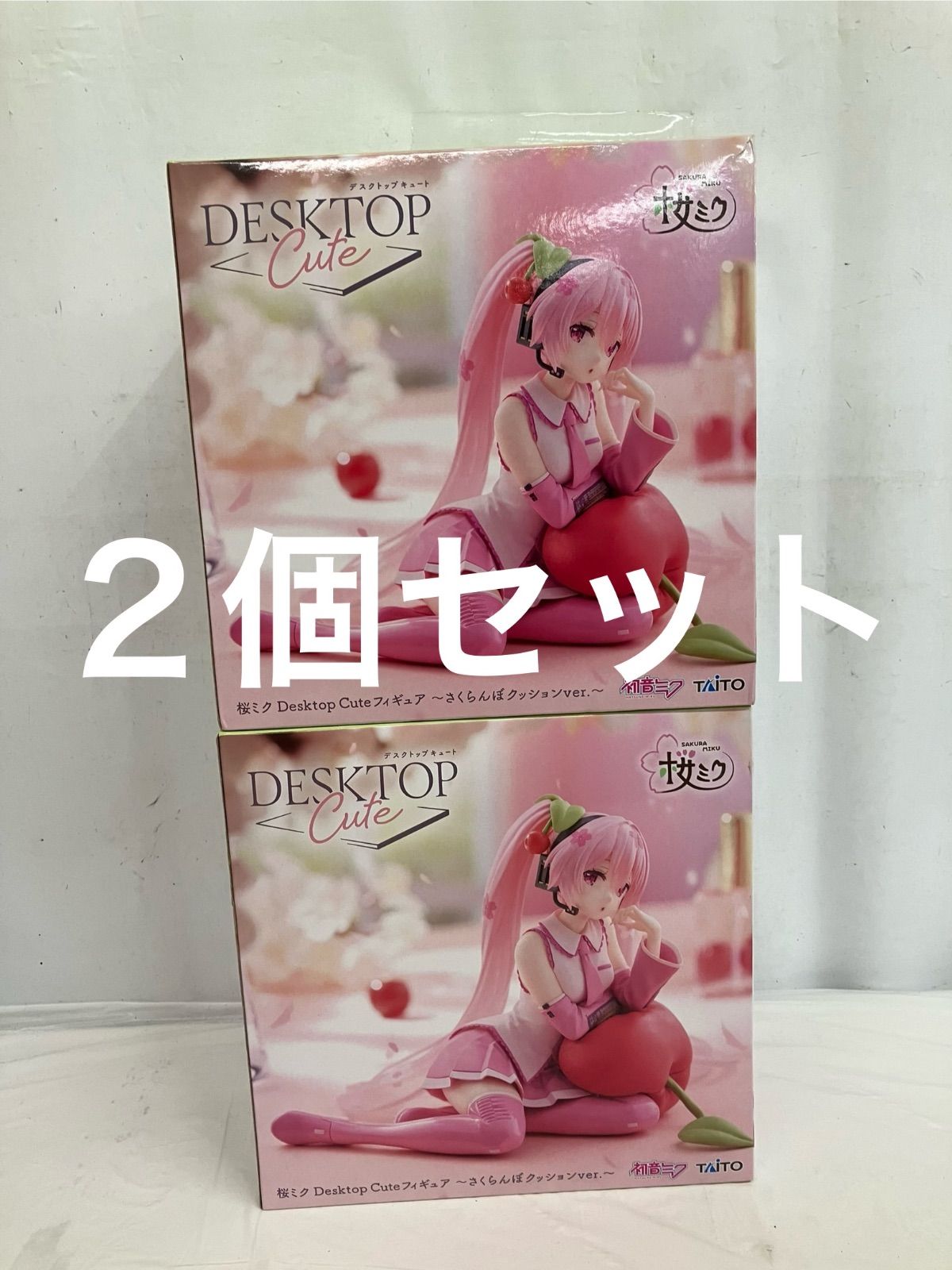 未開封 初音ミク 桜ミク Desktop Cute フィギュア さくらんぼ