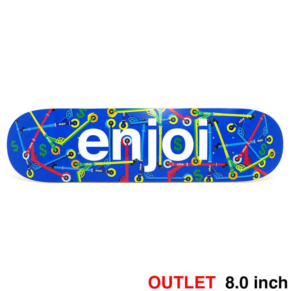 （アウトレット価格 12,650円 → 10,990円）ENJOI DECK エンジョイ デッキ TEAM BIG BOX SCOOTERS 8.0 RESIN-7 グラフィックに傷　スケートボード スケボー