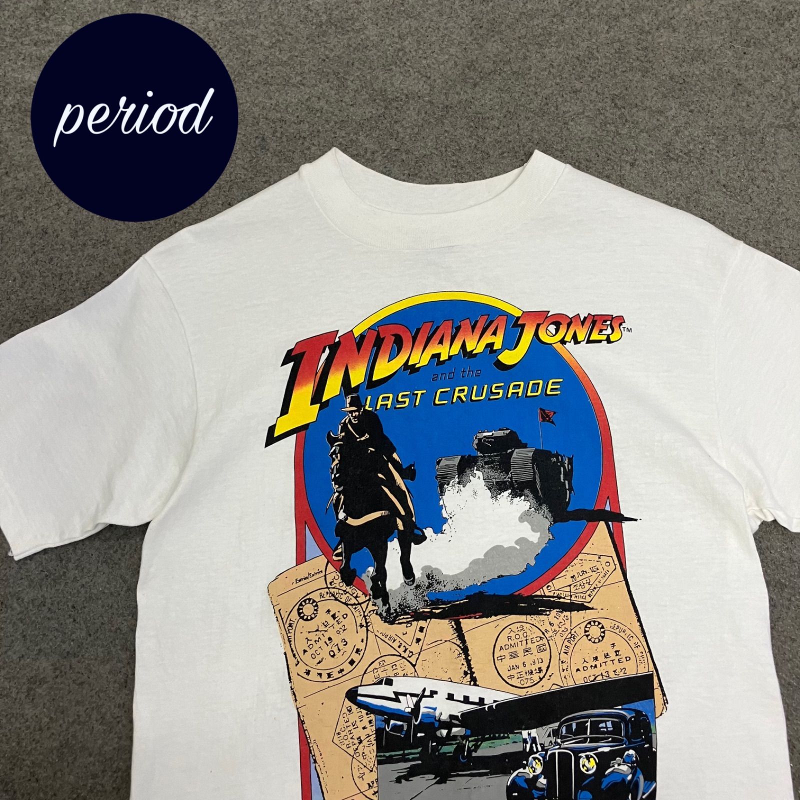 P3361 80s INDIANA JONES 最後の聖戦 ムービー Tシャツ 【公式通販】
