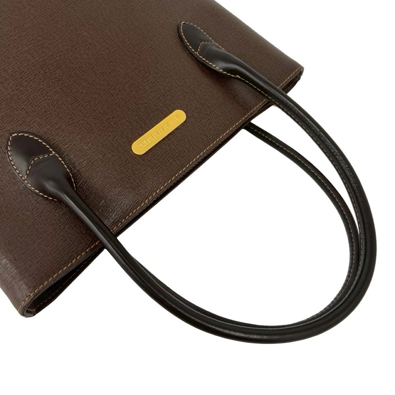 BURBERRY ノバチェック レザー トートバッグ ロゴ ブラウン 【公式通販】