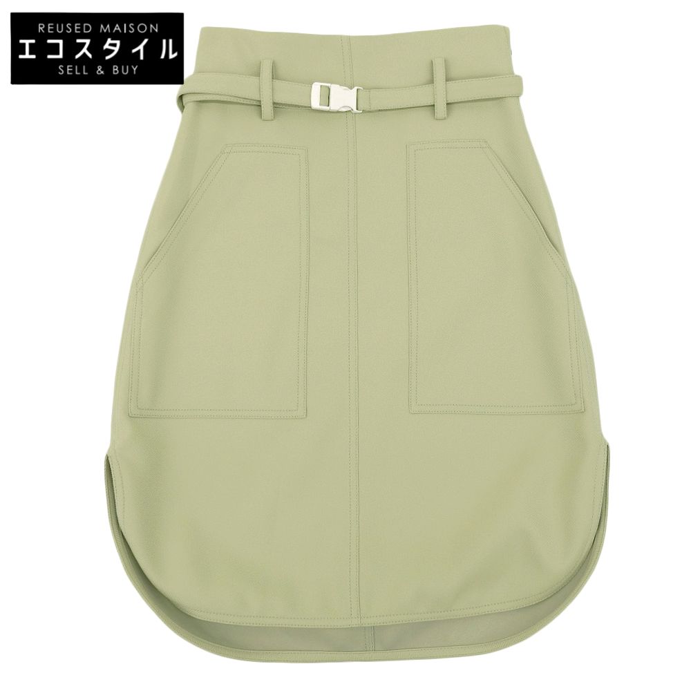 STELLA McCARTNEY　ステラマッカートニー　美品 ベルト付き スカート レディース ライトグリーン 34 603150　34