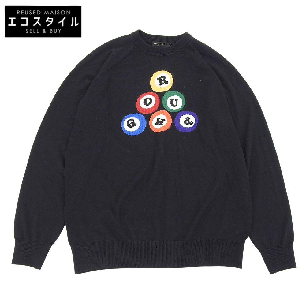 rough & swell　ラフアンドスウェル　6 BALL CREW クルーネック ニット トップス メンズ ブラック L RSM-23282　L