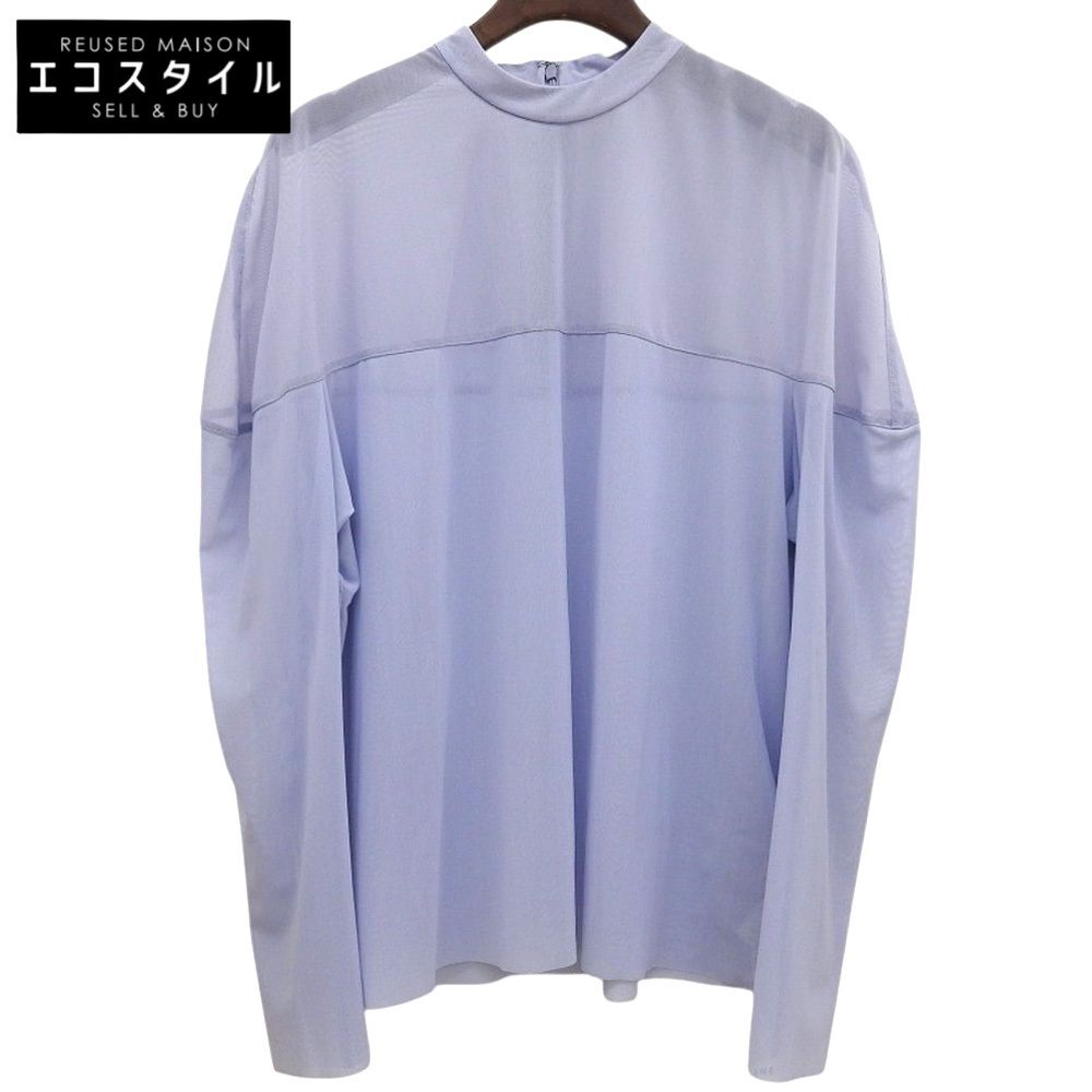 CLANE　クラネ　新品同様 SHEER MESH CURVE SLEEVE TOPS トップス レディース ブルー 1 16122-4152 24SS　1