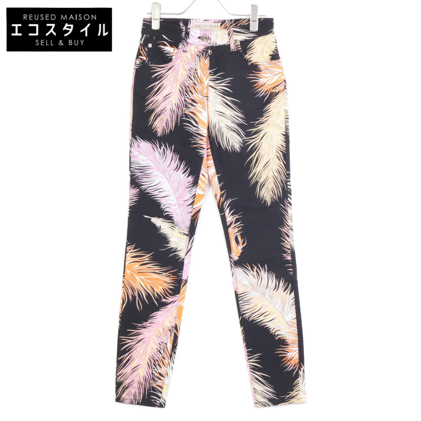 Emilio Pucci　エミリオプッチ　66DT06 マルチカラー プッチ柄 パンツ　34
