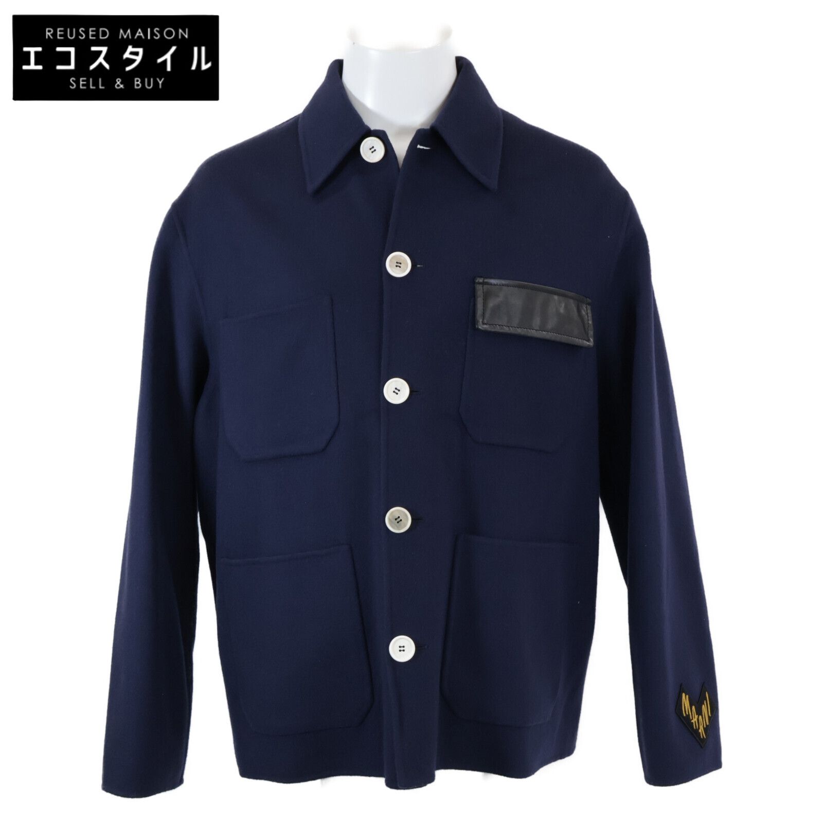 MARNI　マルニ　【美品/国内正規】GUMU0090KN UTW982 ウールｘカシミヤ カバーオール/　44