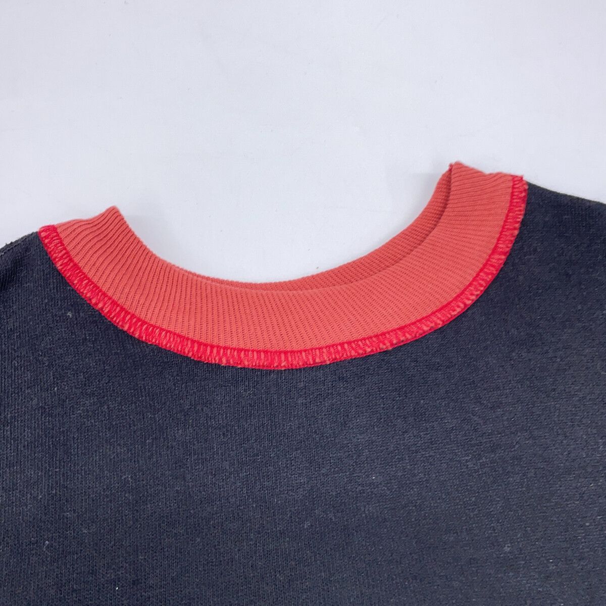 WAREHOUSE　ウエアハウス　ブラック×レッド ヘラーズカフェ スウェット　38